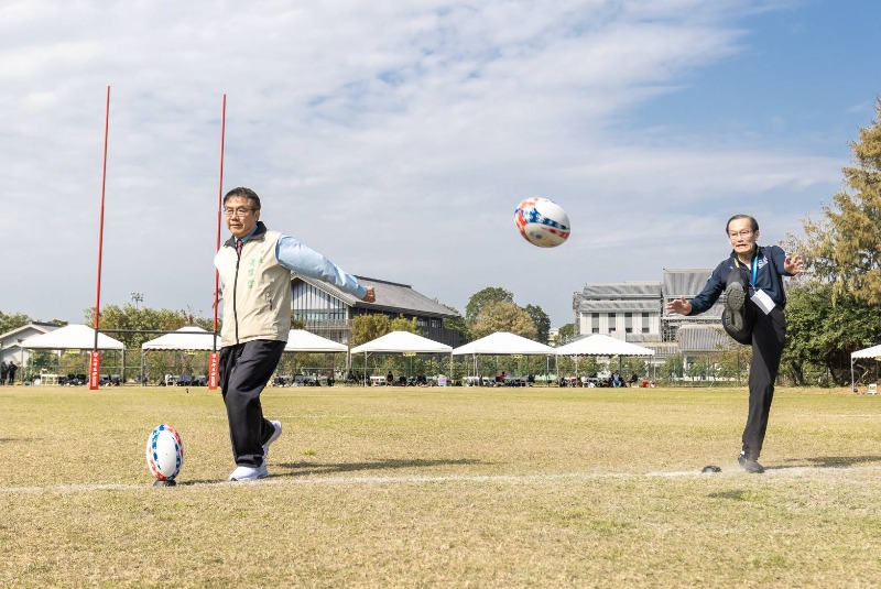 2024年臺南市第一屆元坤盃國際青年7人制橄欖球邀請賽市長黃偉哲及理事長杜元坤