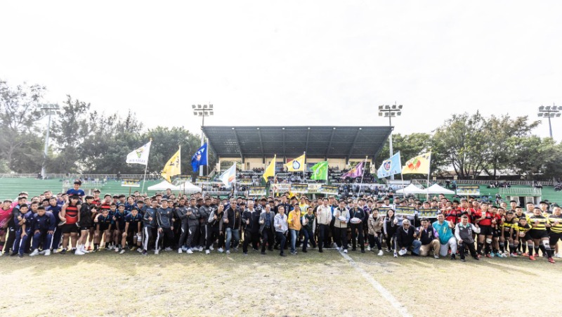 2024年臺南市第一屆元坤盃國際青年7人制橄欖球邀請賽合影