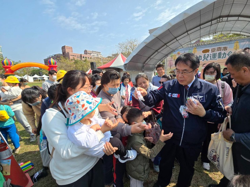 臺南市幼兒運動會 曾文市政願景園區熱鬧登場 市長黃偉哲邀請全市親子齊聚共創溫馨運動回憶