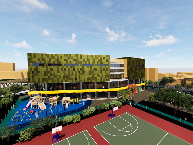 新營全民運動館完工示意圖