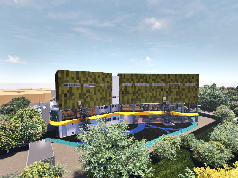 新營全民運動館完工示意圖