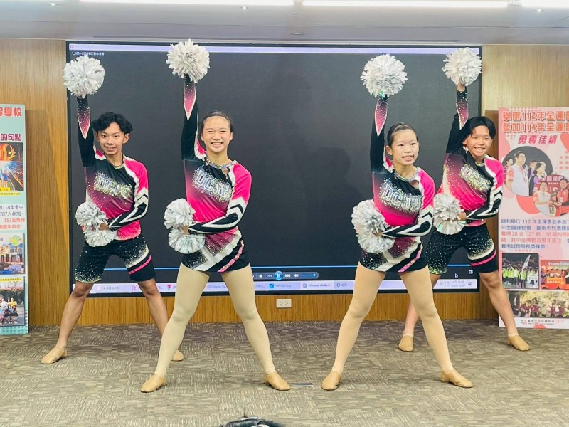體育局114年年終成果記者會 大橋國中啦啦隊開場表演