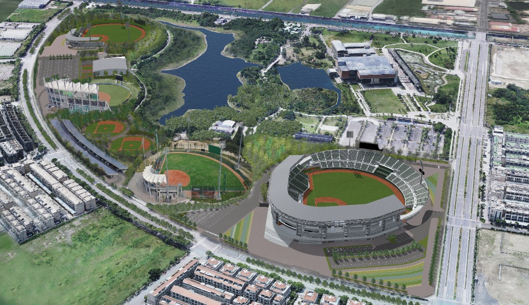 臺南市亞太國際棒球訓練中心各類型場地完備