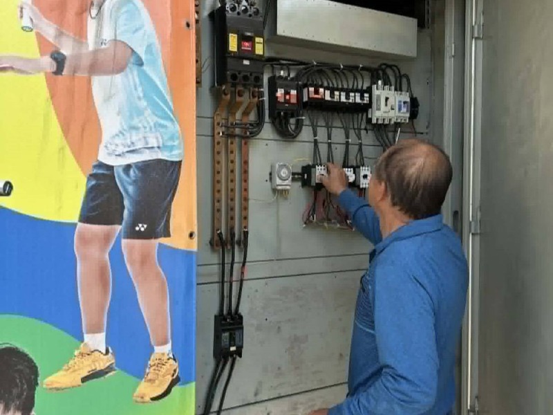 體育局加強各場館用電及消防安全檢修