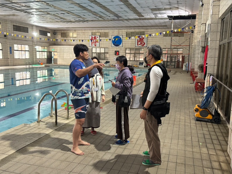 市府聯合稽查該運動場館設施安全