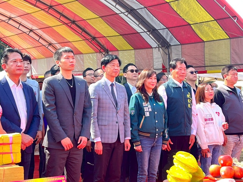 「臺南市關廟射擊樂活運動館」動土典禮 由運動部部長李洋、副市長葉澤山及各界貴賓一同祭拜祈福工程順利