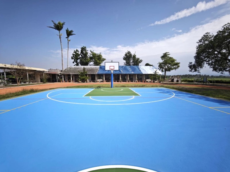 後壁區樹人國小綜合球場整建後提供安全舒適環境