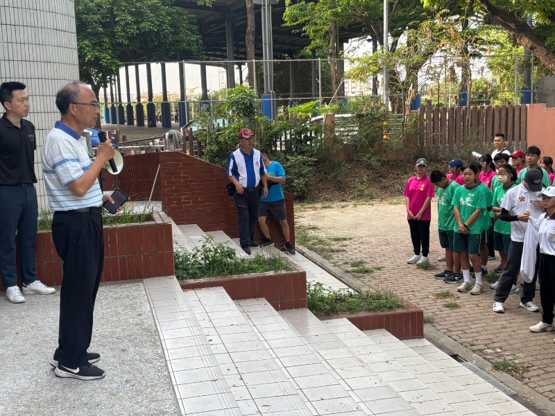 臺南市115年中小學木球對抗賽開幕體育局副局長林義順致詞
