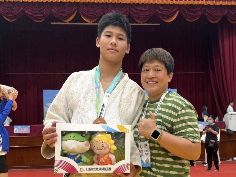 長榮中學高男組柔道第五級林志驊銅牌