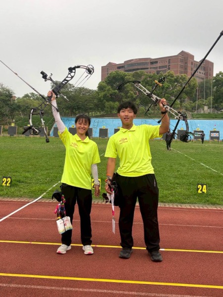 115年全國中等學校運動會金城國中射箭林姿璇、吳柏玓選手