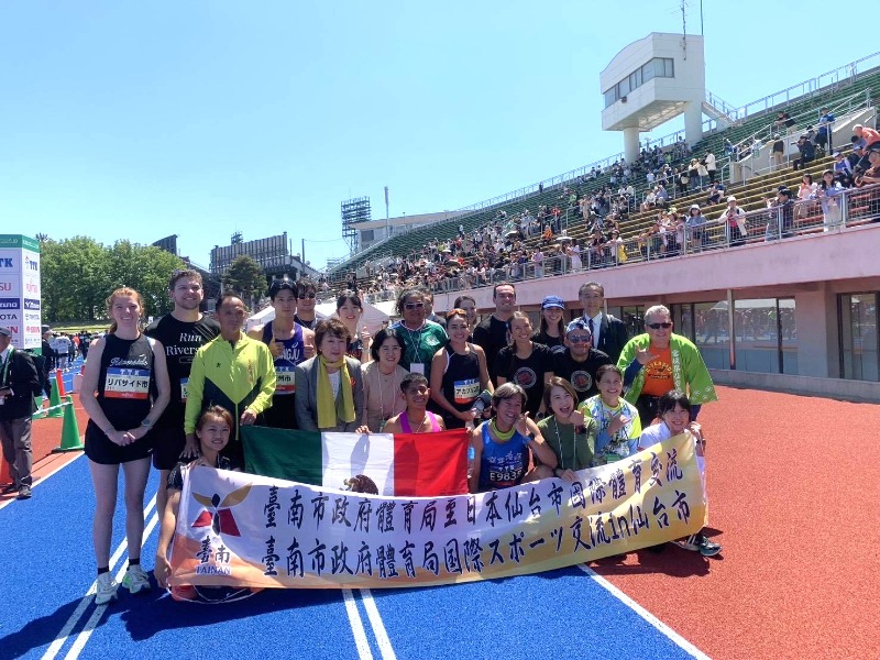 2026仙台馬拉松友誼城市選手合影