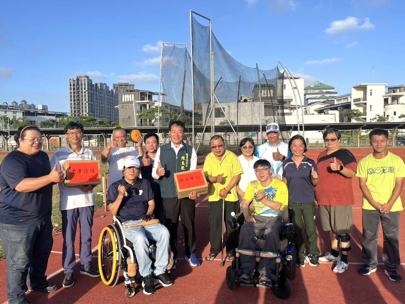 體育局局長陳良乾慰勞115年全國身心障礙國民運動會臺南市田徑代表隊選手