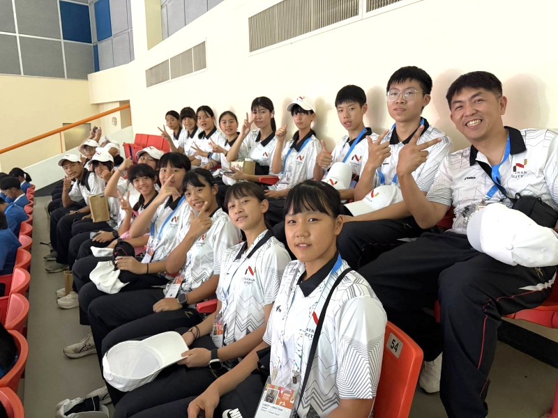 2026國際少年運動會臺南市代表隊選手與教練合影