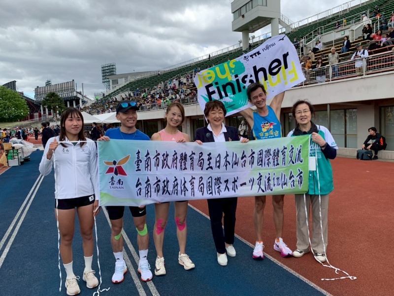 臺南市代表隊赴日本參加仙台國際半程馬拉松