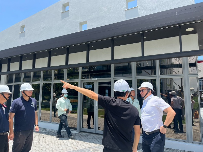 局長視察安南全民運動館商業空間