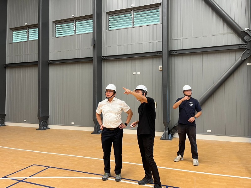 局長視察安南全民運動館綜合球館