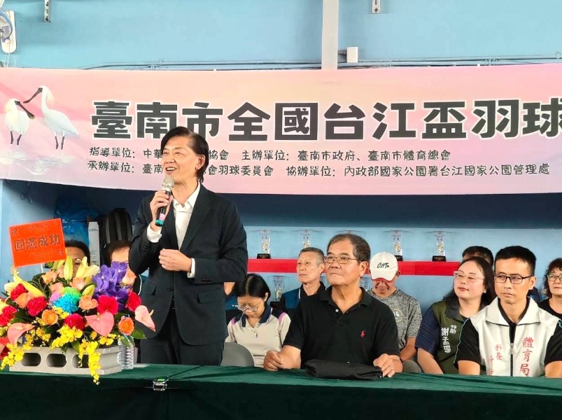 115年臺南市全國台江盃羽球邀請賽開幕副市長葉澤山致詞